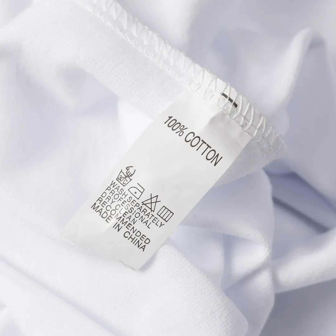 Saint Michael series craft drawing round neck short sleeves Style number: D3181P110 Color: White Size: S M L XL